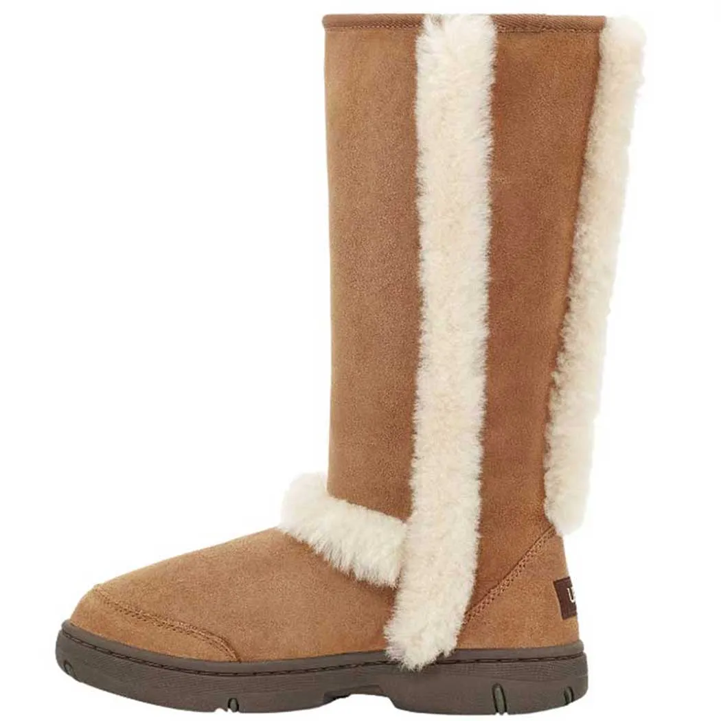 UGG Sunburst Tall Shearling Boot Chestnut (Women's)