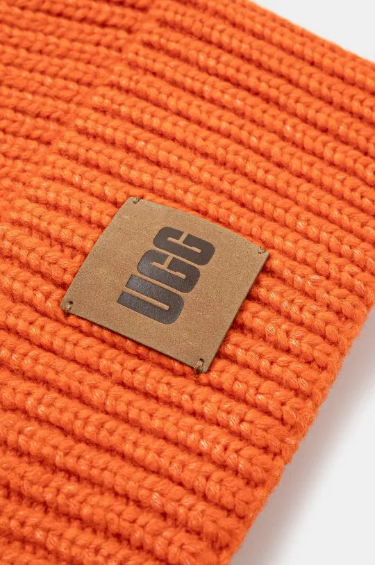 UGG wool blend beanie orange color thick knit