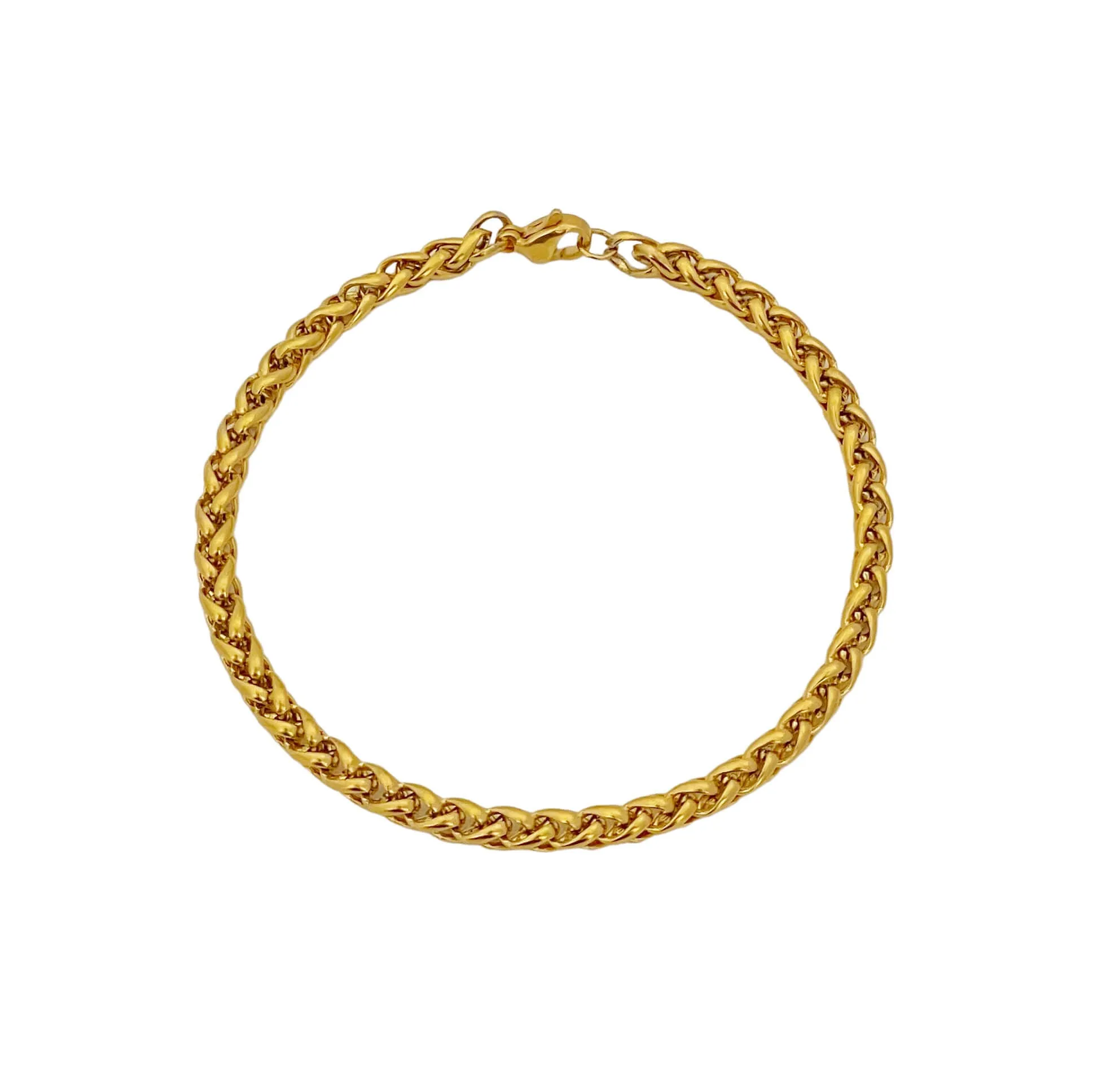 Wheat Chain Bracelet Gold