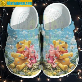 Winnie The Pooh Crocs Pooh and Piglet Disney Classic Clog Shoes