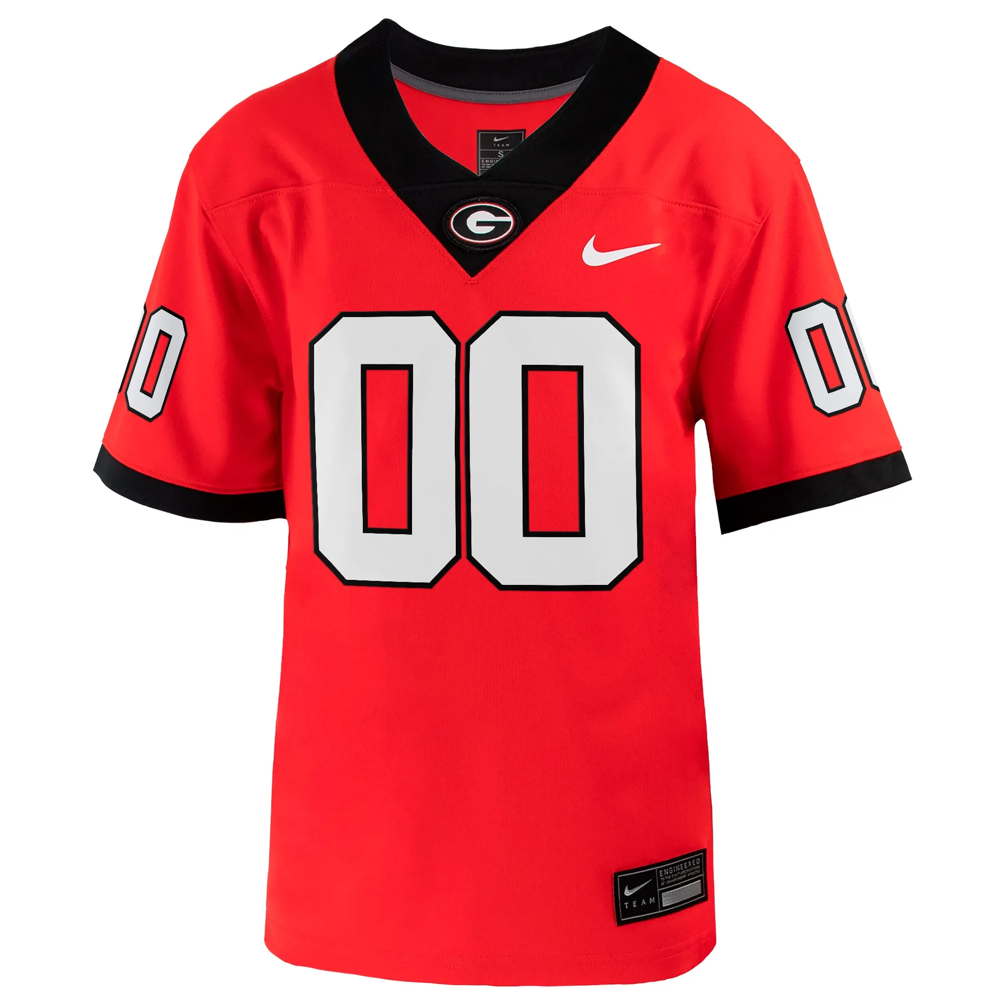 Youth Nike  Red Georgia Bulldogs  Custom Football Game Jersey